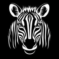 zebra bebis, minimalistisk och enkel silhuett - illustration vektor