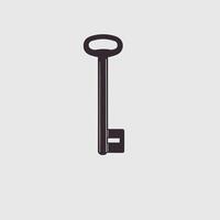 Schlüssel Symbol Illustration minimalistisch Design vektor