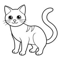 bezaubernd süß Katze Abbildungen - - perfekt zum Gruß Karten, Kinder- Bücher, und modisch bekleidung vektor