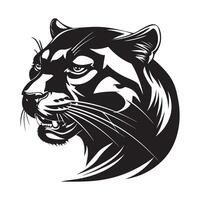 Panther Logo Design, Kunst, Illustration isoliert auf Weiß Hintergrund Lager vektor