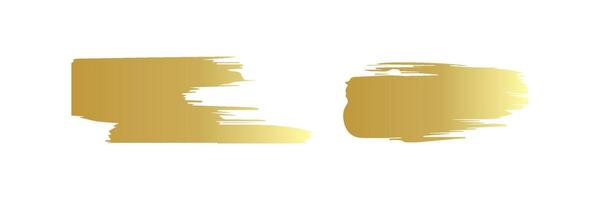 Gold Farbe Bürste Schlaganfall, Tinte Spritzer und künstlerisch Design Elemente. schmutzig Aquarell Textur, Kasten, rahmen, Grunge Hintergrund, Spritzen oder kreativ gestalten zum Sozial Medien. abstrakt Zeichnung. vektor