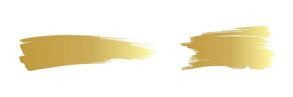 Gold Farbe Bürste Schlaganfall, Tinte Spritzer und künstlerisch Design Elemente. schmutzig Aquarell Textur, Kasten, rahmen, Grunge Hintergrund, Spritzen oder kreativ gestalten zum Sozial Medien. abstrakt Zeichnung. vektor