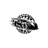 sporter bil logotyp ikon. motor fordon silhuett emblem. bil garage återförsäljare varumärke identitet design element. illustrationer. vektor