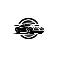 sporter bil logotyp ikon. motor fordon silhuett emblem. bil garage återförsäljare varumärke identitet design element. illustrationer. vektor
