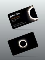 Eclipse-Visitenkarte vektor