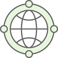 Globus Stutfohlen Symbol vektor