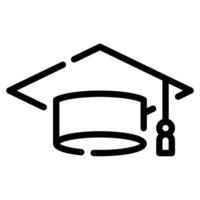 akademisk hatt ikon illustration, för webb, app, infografik, etc vektor