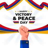 Sieg und Frieden Tag Illustration Hintergrund. Feier von Armenien Tag. eps 10 vektor