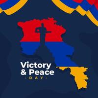 seger och fred dag illustration bakgrund. firande av armenia dag. eps 10 vektor