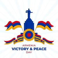 Sieg und Frieden Tag Illustration Hintergrund. Feier von Armenien Tag. eps 10 vektor