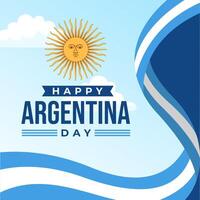 Lycklig argentina dag illustration bakgrund. eps 10 vektor