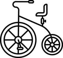 Fahrrad Gliederung Illustration vektor