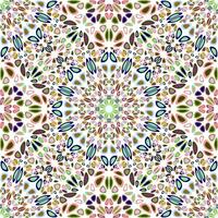 geometrisch abstrakt Blumen- Mandala Garten Muster Hintergrund Kunst vektor