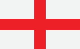 England Flagge . England National Flagge isoliert auf Weiß Hintergrund vektor