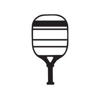 Pickleball Paddel Illustration. Pickleball Paddel und Ball Clip Art von Pickleball, Pickleball Schläger und Symbol vektor