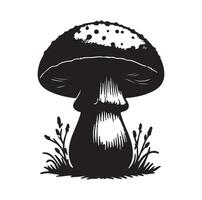 Pilz Symbol Illustration Silhouette Stil vektor