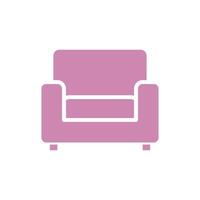 Sofa Couch Symbol Vorlage Illustration Design vektor