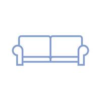 Sofa Couch Symbol Vorlage Illustration Design vektor