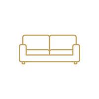 Sofa Couch Symbol Vorlage Illustration Design vektor