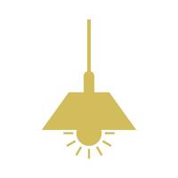 hängend Lampe Symbol Vorlage Illustration Design vektor