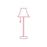 Innere Schreibtisch Lampe Symbol Illustration Design vektor