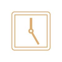 Uhr Symbol Vorlage eben Design Illustration Design vektor