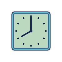 Uhr Symbol Vorlage eben Design Illustration Design vektor