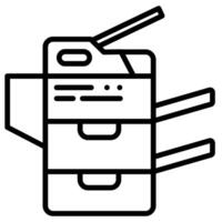 Büro Technologie Symbol Linie Illustration vektor