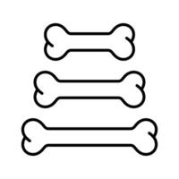 Hund Knochen Symbol Logo Hündchen Haustier Karikatur Skelett Halloween Zeichen Symbol Gekritzel Illustration Design vektor