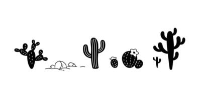 Kaktus Symbol Wüste Blume Logo botanica Charakter Karikatur Pflanze Garten Gekritzel Symbol Illustration Design vektor