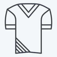 ikon enhetlig. relaterad till fotboll symbol. linje stil. enkel design illustration vektor