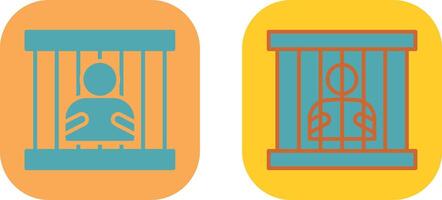 Gefängnis-Icon-Design vektor