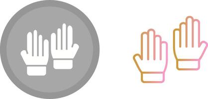 Handschuhe-Icon-Design vektor