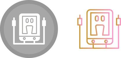 Voltmeter-Icon-Design vektor