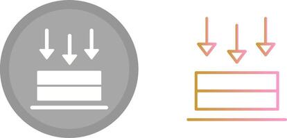 Drücken Sie Symbol Design vektor