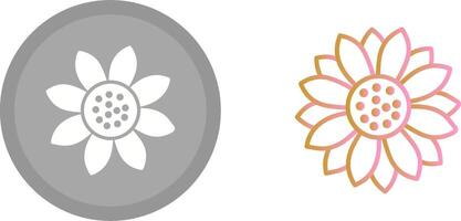 Sonnenblumen-Icon-Design vektor