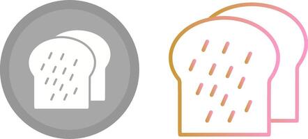 Toast-Icon-Design vektor