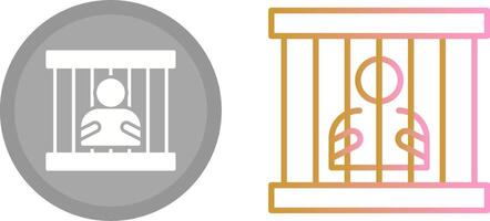 Gefängnis-Icon-Design vektor