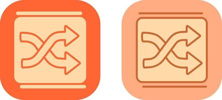 Shuffle-Icon-Design vektor