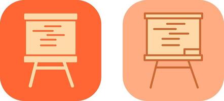 Whiteboard-Icon-Design vektor