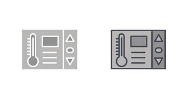 Thermostat-Icon-Design vektor