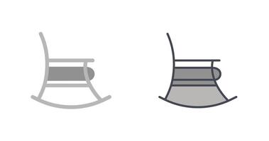 gungande stol ikon design vektor