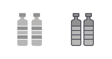 flaska i vatten ikon design vektor