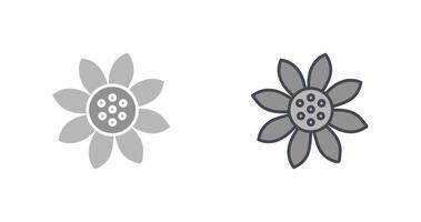 Sonnenblumen-Icon-Design vektor