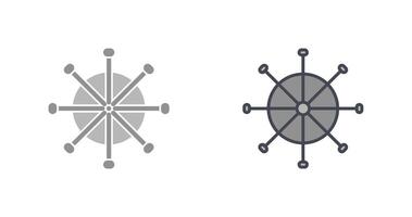 fartyg hjul ikon design vektor