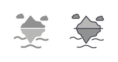Eisberg-Icon-Design vektor