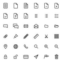 Linie Kunst Icon Set Vektor Vorlage Illustration Design