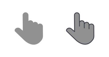 Symboldesign mit erhobenem Finger vektor