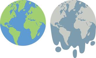 Erdmutter stirbt im Klimawandel vektor