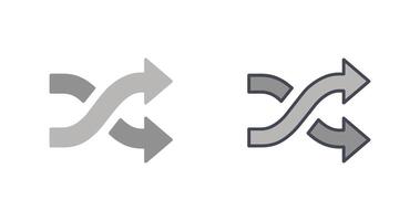 Shuffle-Icon-Design vektor